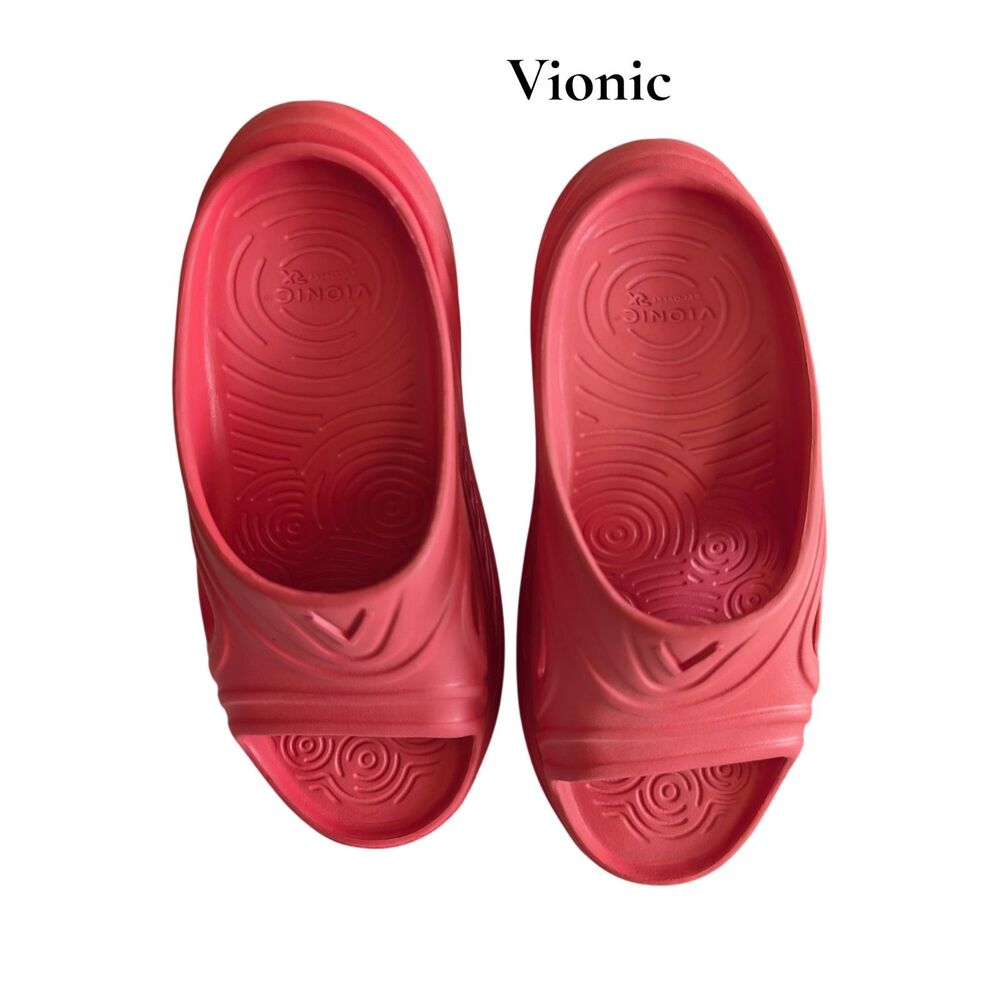 Vionic Recovery RX Cove Clogs Slides Coral Pink Comfort Recovery Shoes